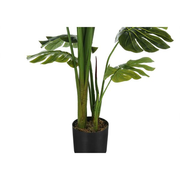 Black Green 55-Inch Indoor Faux Fake Floor Potted Real Touch Artificial Plant, image 3